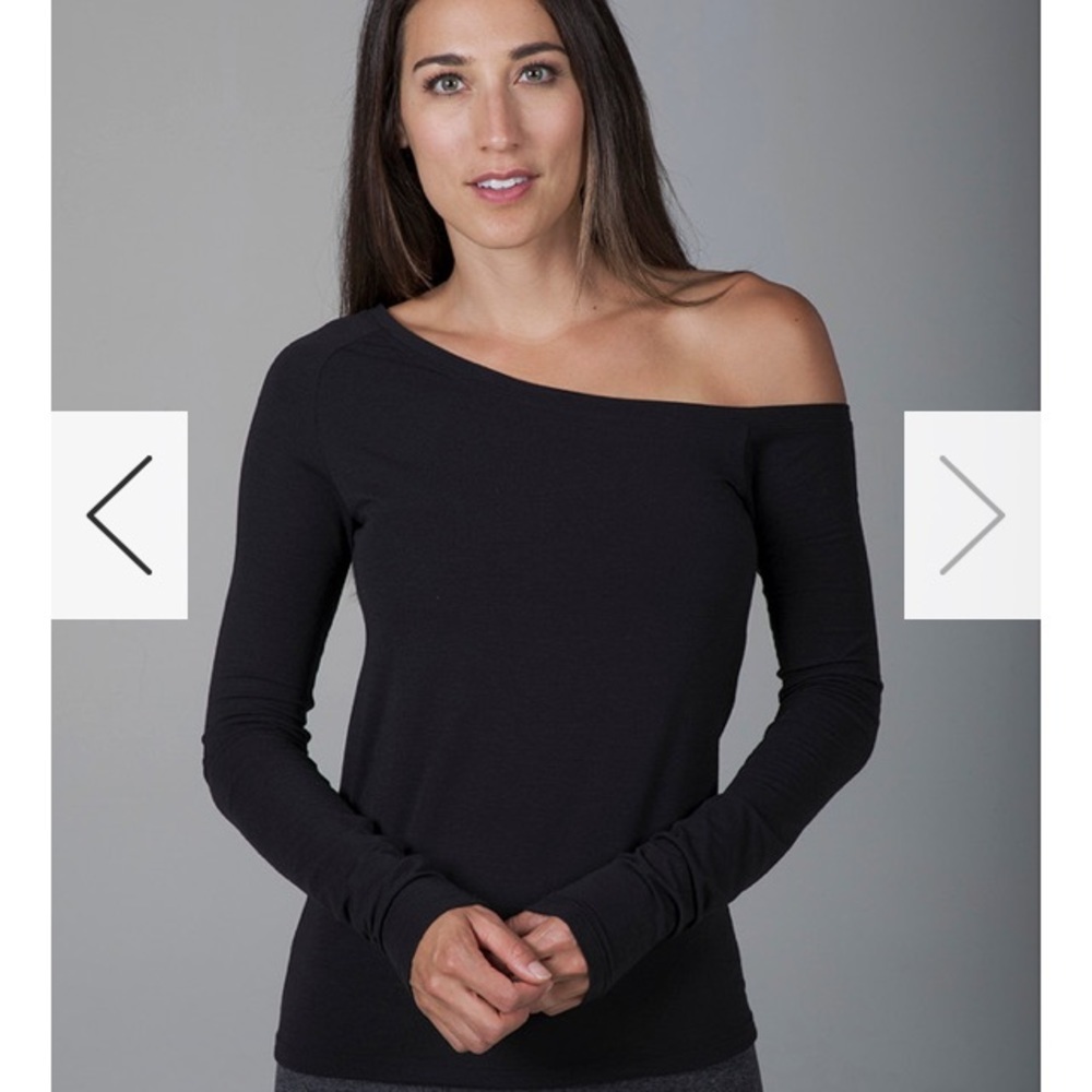 KIRA GRACE OFF SHOULDER HEATHER GREY LONG SLEEVE TOP NWT - Picture 6 of 16